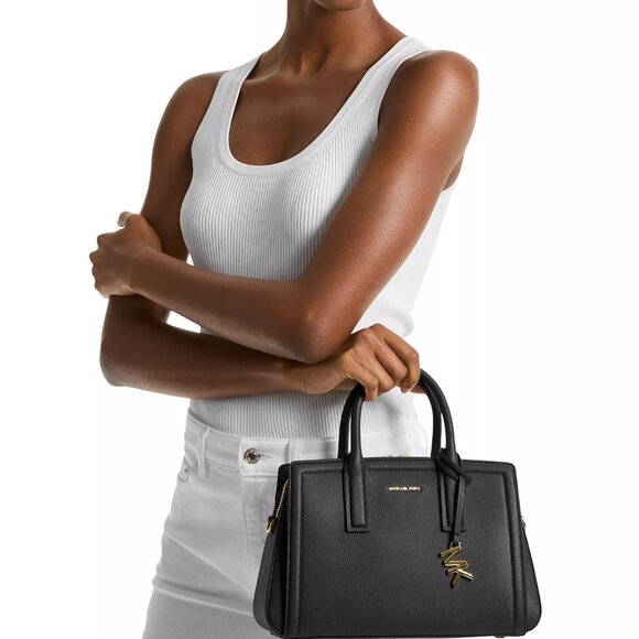 Michael Michael Kors black leather bag. Used twice! - Picture 2 of 4